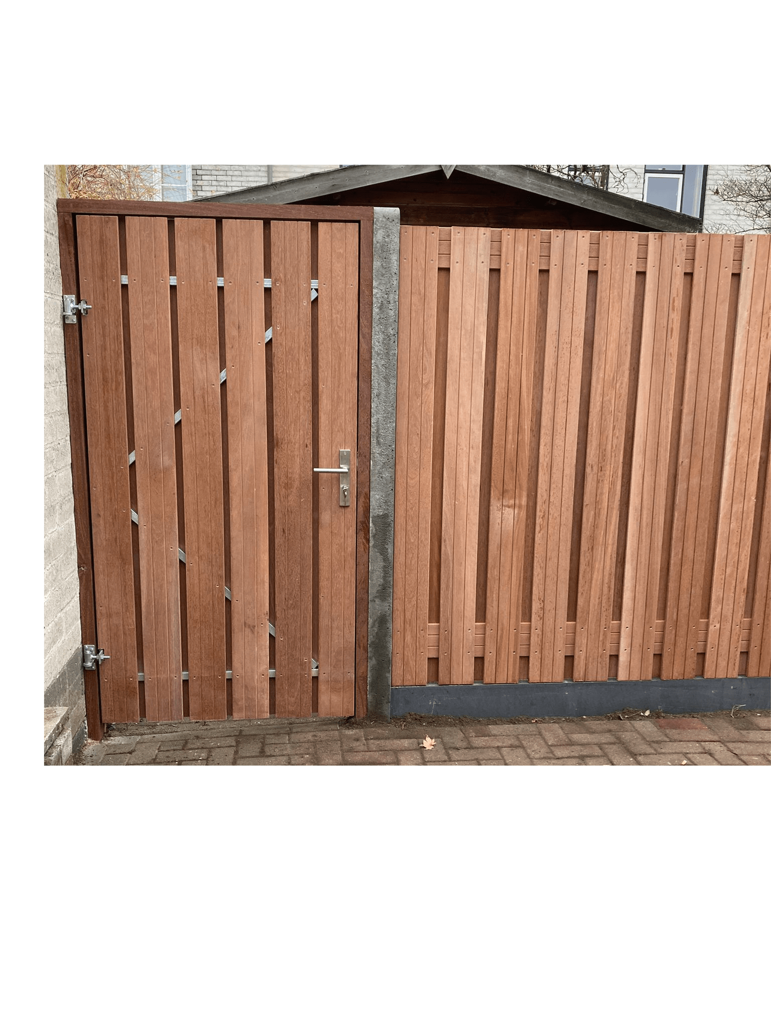 Bangkirai | Stalen frame | Blank | Enkel - Afbeelding 2