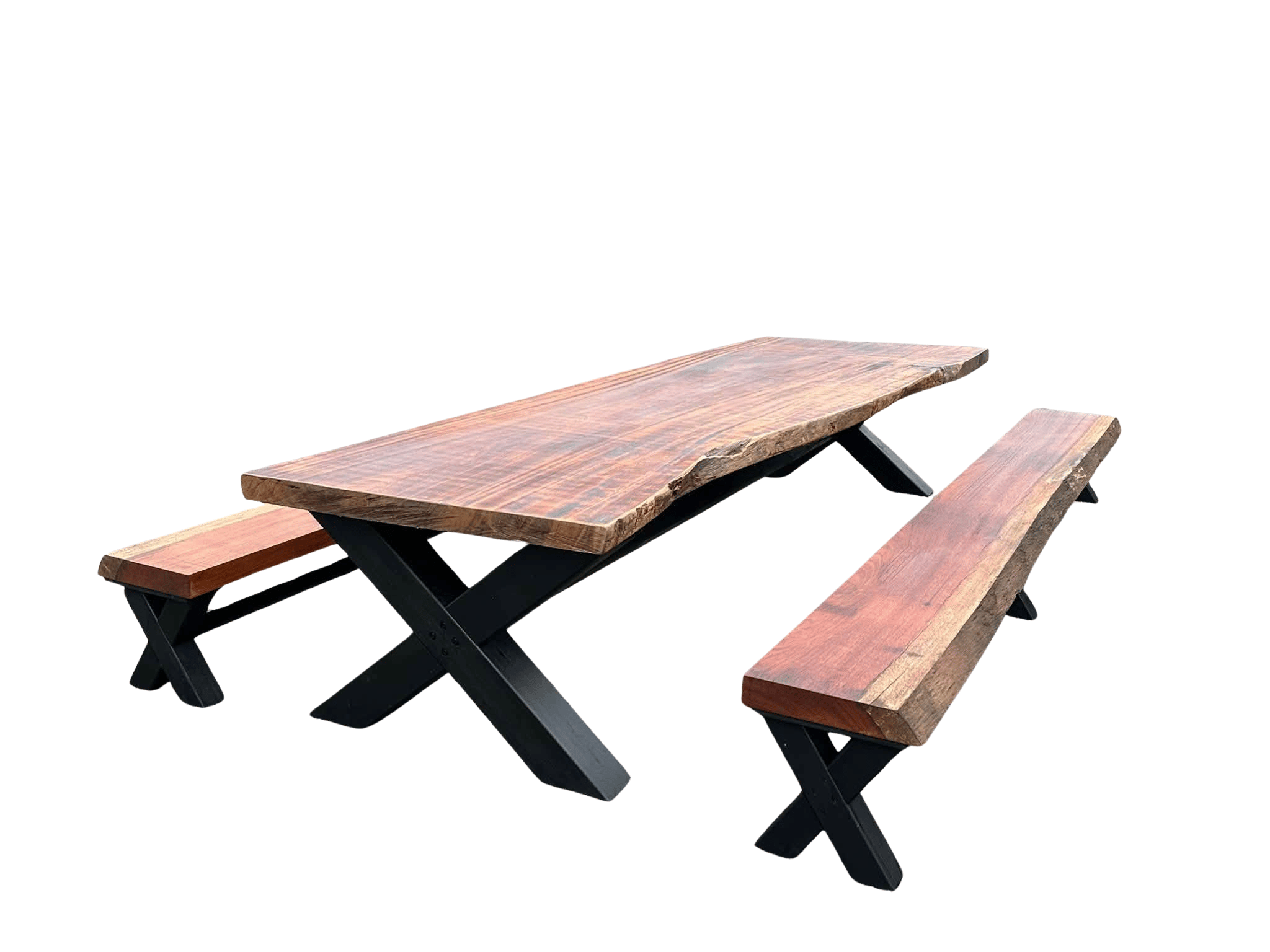 Hardhouten Picknickbank - Live Edge
